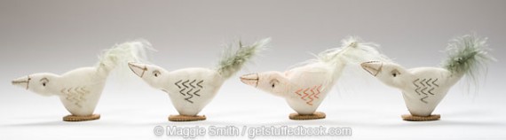 Get Stuffed: shape, stuff and stitch. Small fabric birds by Maggie Smith
